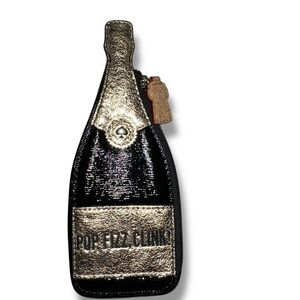 Kate Spade New York Pop Fizz Clink! Champagne Bottle Coin Purse LTD ED SOLD OUT